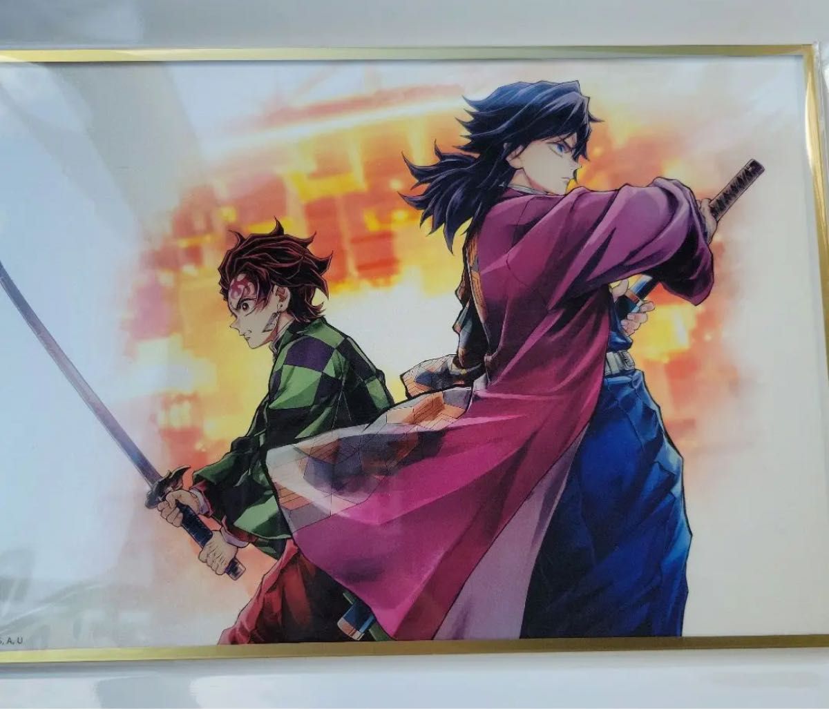 C106 コミケ ufotable 鬼滅の刃 繋ぐ くじ B賞 アクリル色紙 冨岡義勇