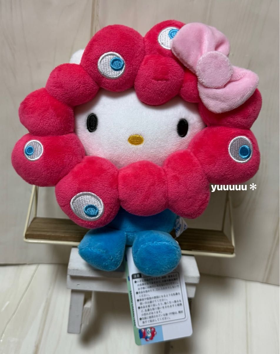 ミャクミャク ハローキティ 万博会場限定カラー ぬいぐるみ Mサイズ