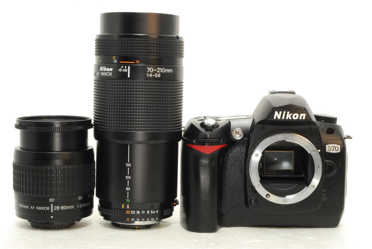 ショット数 13枚】Nikon D70 ダブルレンズ ニコン デジタル一眼レフ