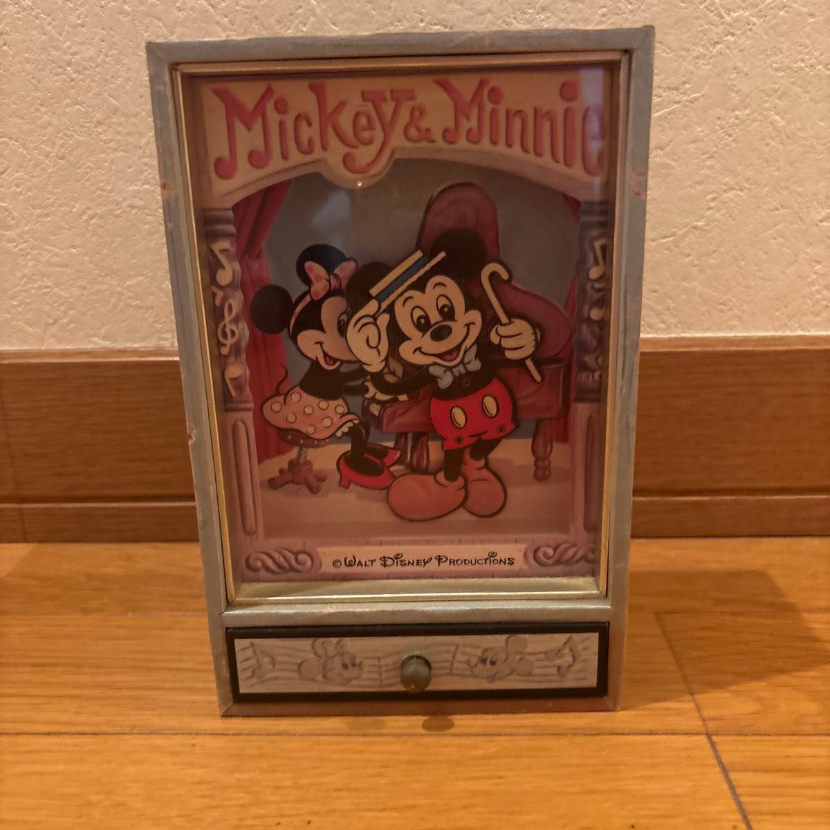 ミッキー＆ミニー オルゴール 小物入れ ディズニー レトロ