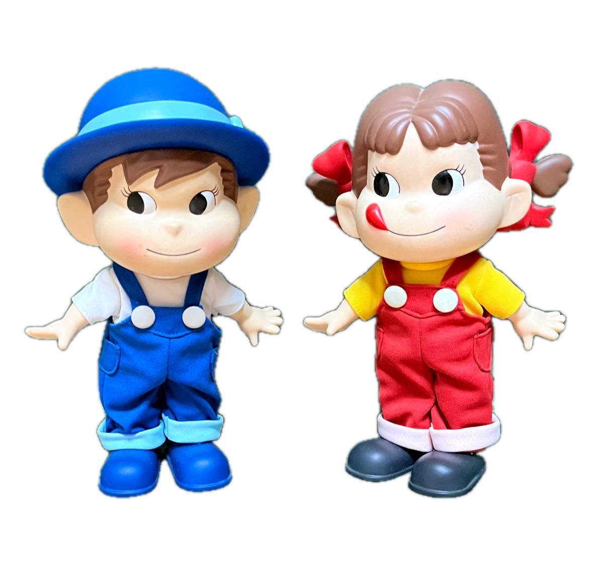 不二家 ペコちゃん ポコちゃん 人形 2体セット レトロ ソフビ｜Yahoo