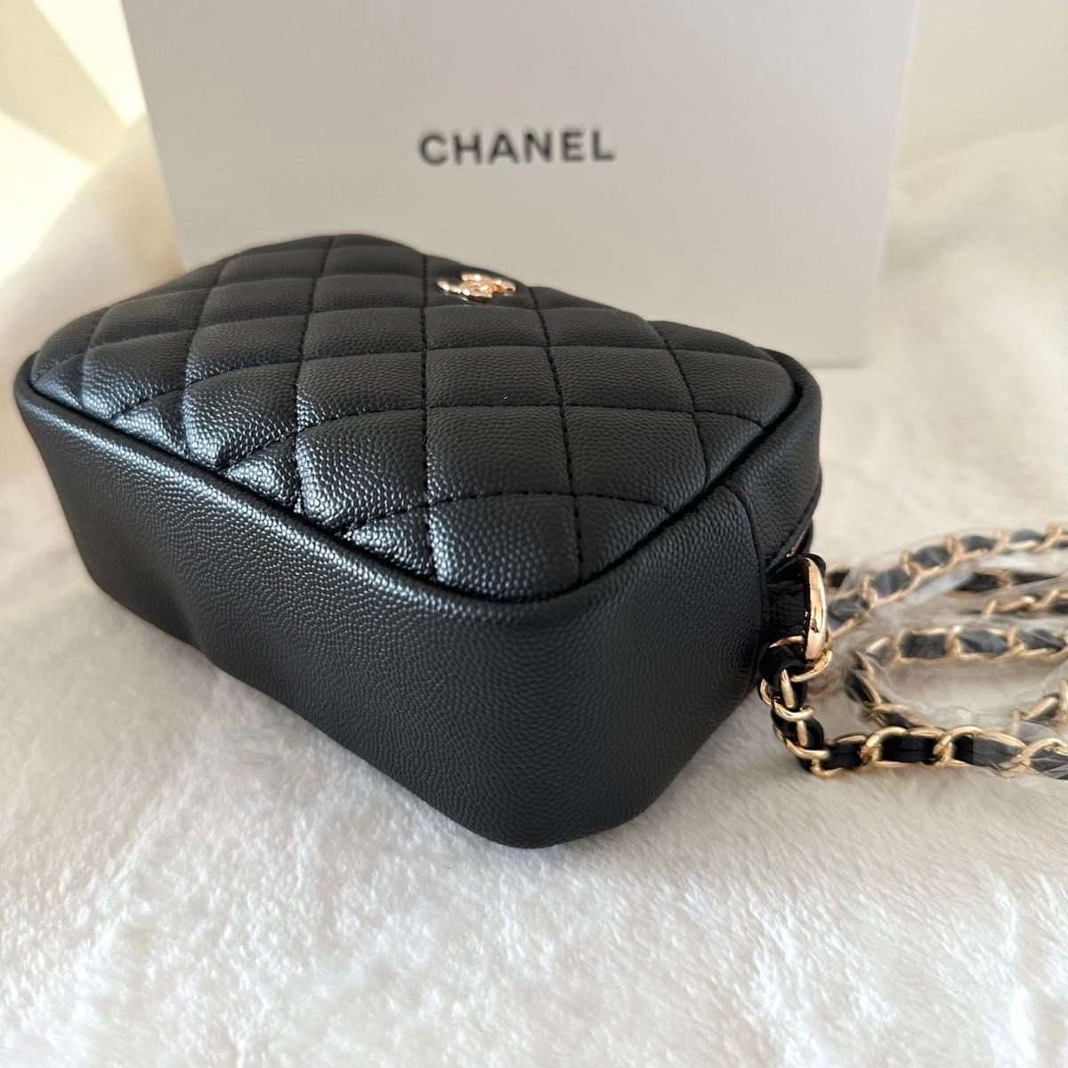 Chanel シャネル ノベルティ チェーンショルダーバッグ ブラック