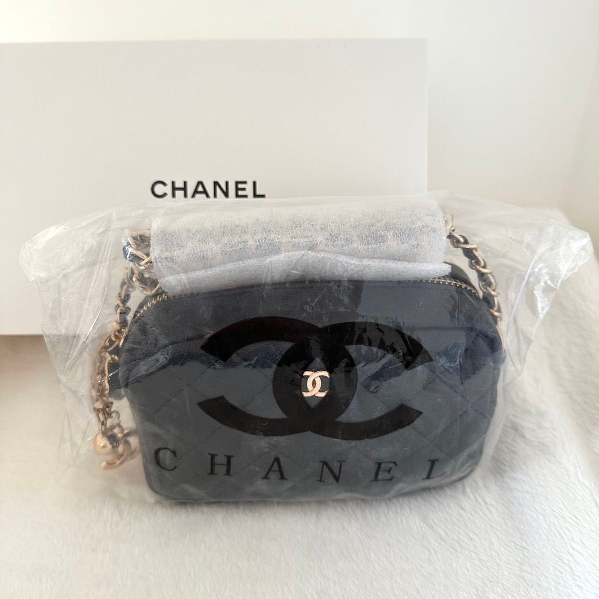 Chanel シャネル ノベルティ チェーンショルダーバッグ ブラック