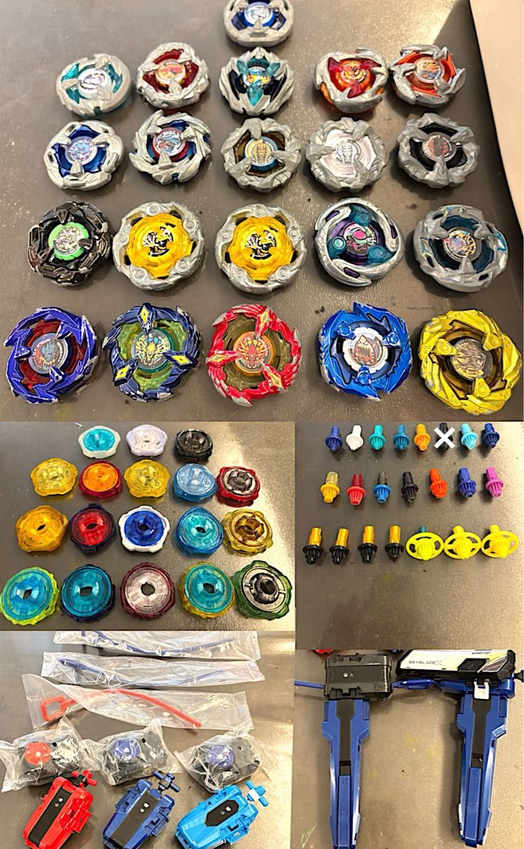 引退】ベイブレードx まとめ売り ブレード21 ラチェット18 ビット20