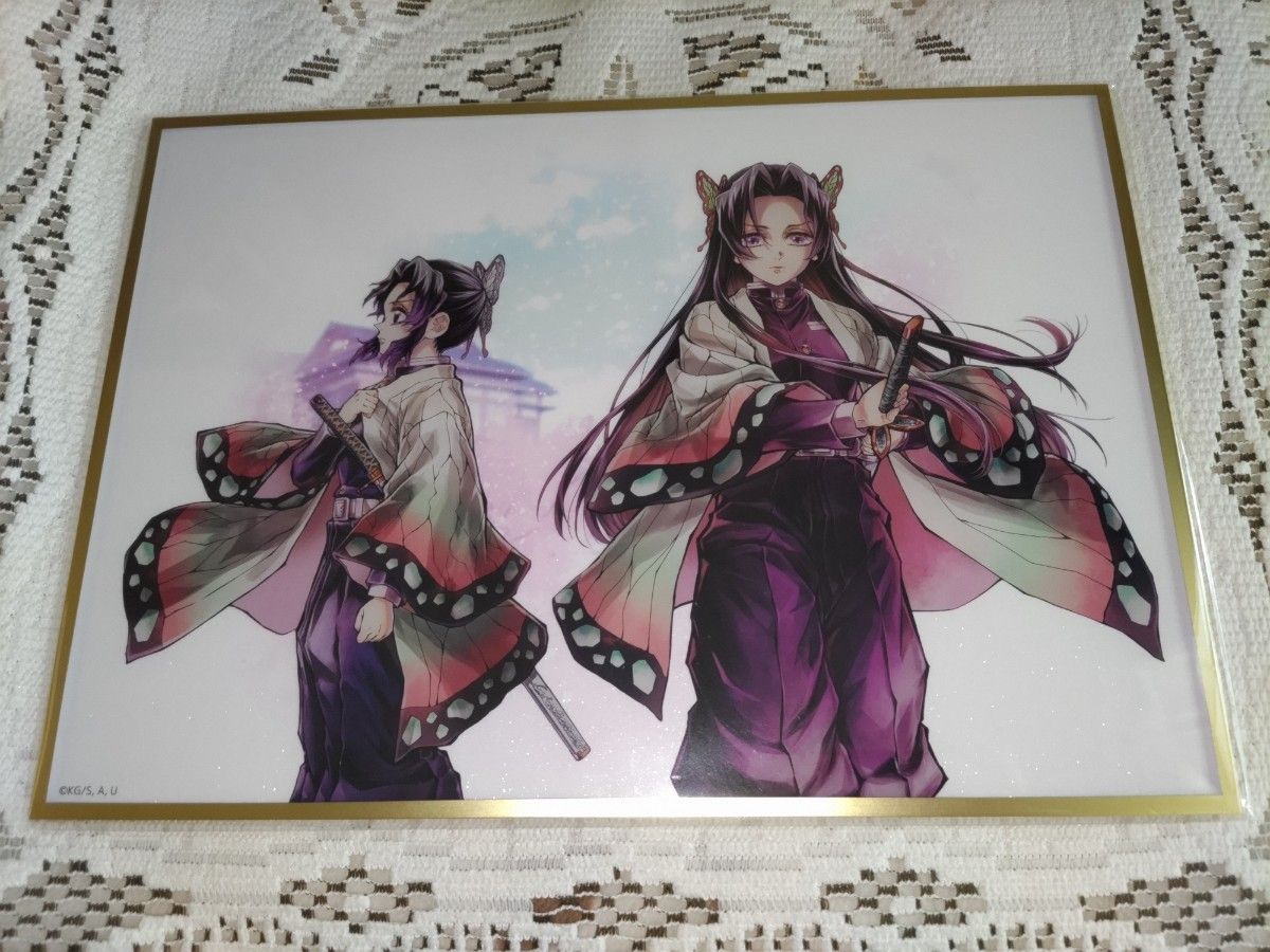 鬼滅の刃 WEBSHOPくじ B賞 アクリル色紙 しのぶとカナエ C106 コミケ