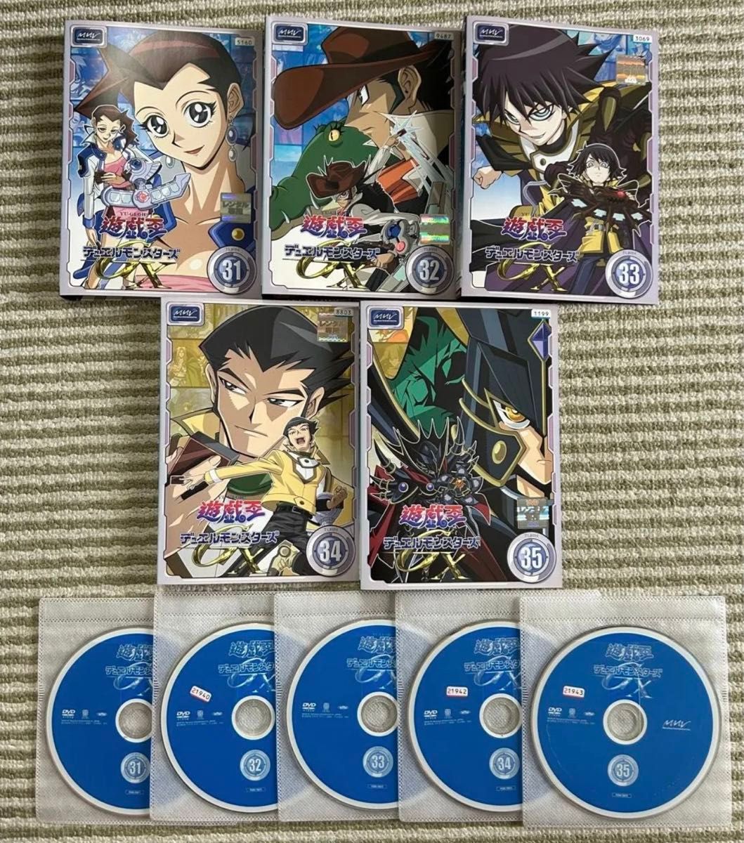 遊戯王デュエルモンスターズGX 全45巻セット 完結 DVD アニメ ケース