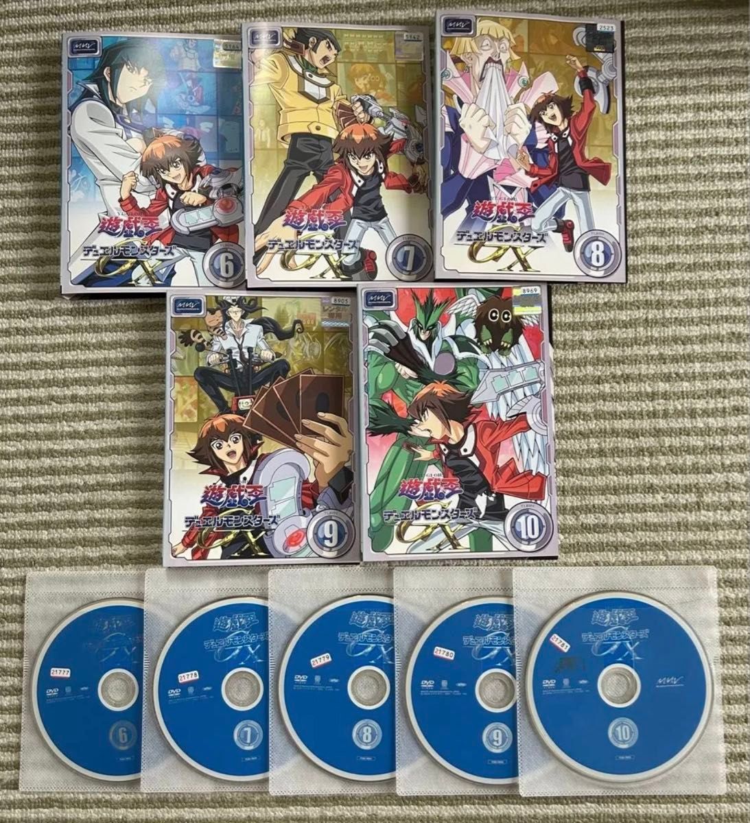 遊戯王デュエルモンスターズGX 全45巻セット 完結 DVD アニメ ケース