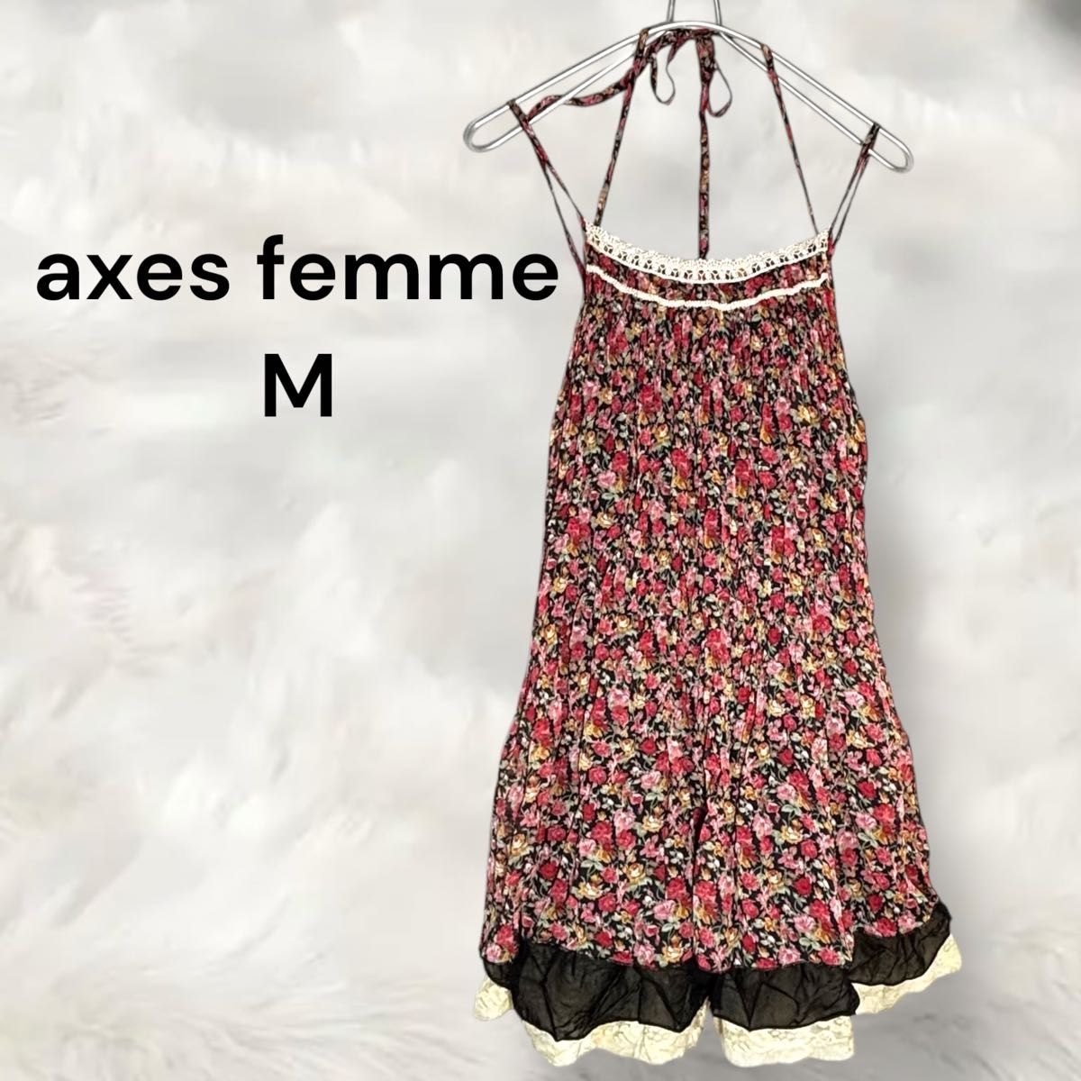 axes femme 美品 キャミソール チュニック 花柄 Mサイズ｜Yahoo!フリマ