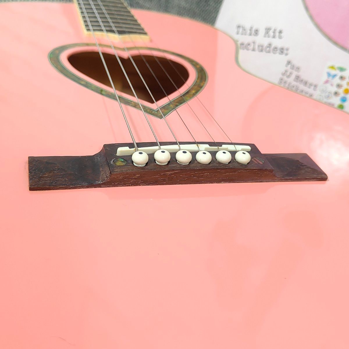 希少JJ Heart アコースティックギター JJC-HRTKIT ピンク JJ HEART JJ