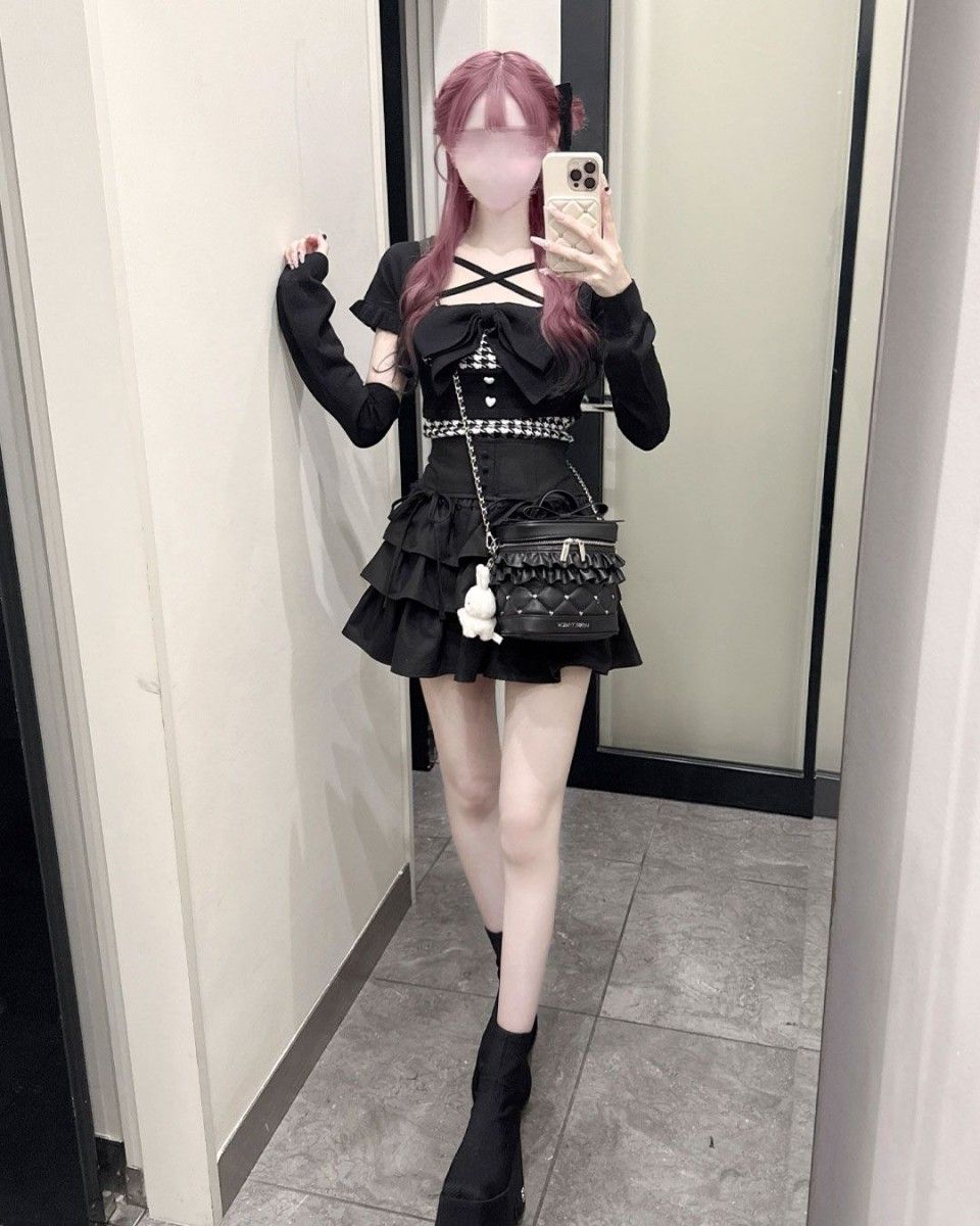 ミシェルマカロン イモ ビッグリボンアンサンブルトップス ハニー