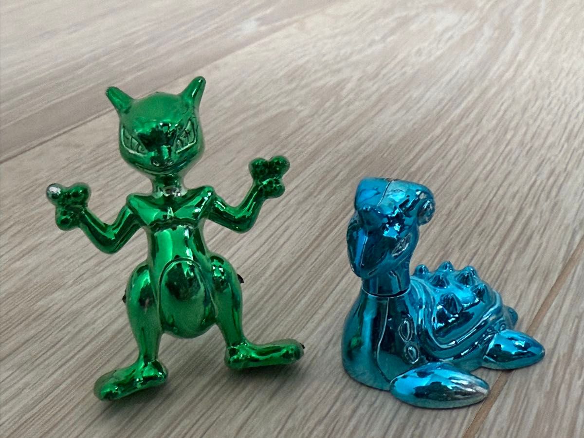 プラスチック製 初代 ポケモン フィギュアセット メタルカラー メッキ