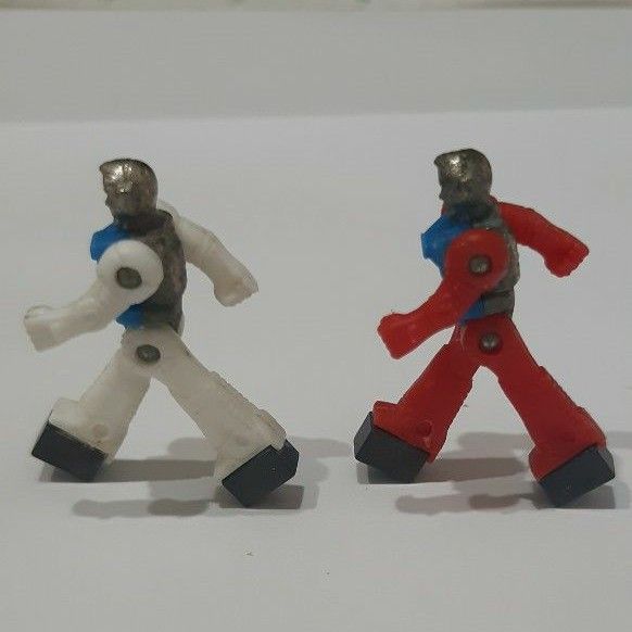 当時物】旧タカラ/ダイアクロン/隊員/中期型/胴体青/手足 白/手足 赤