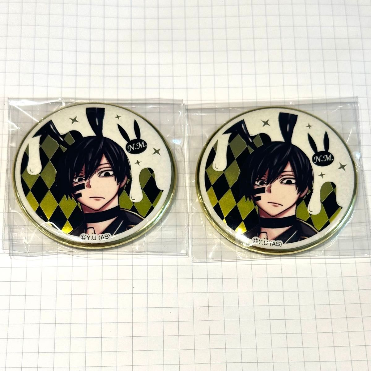 桃源暗鬼 無陀野無人 バニー 缶バッジ メディコス ゴールド｜Yahoo