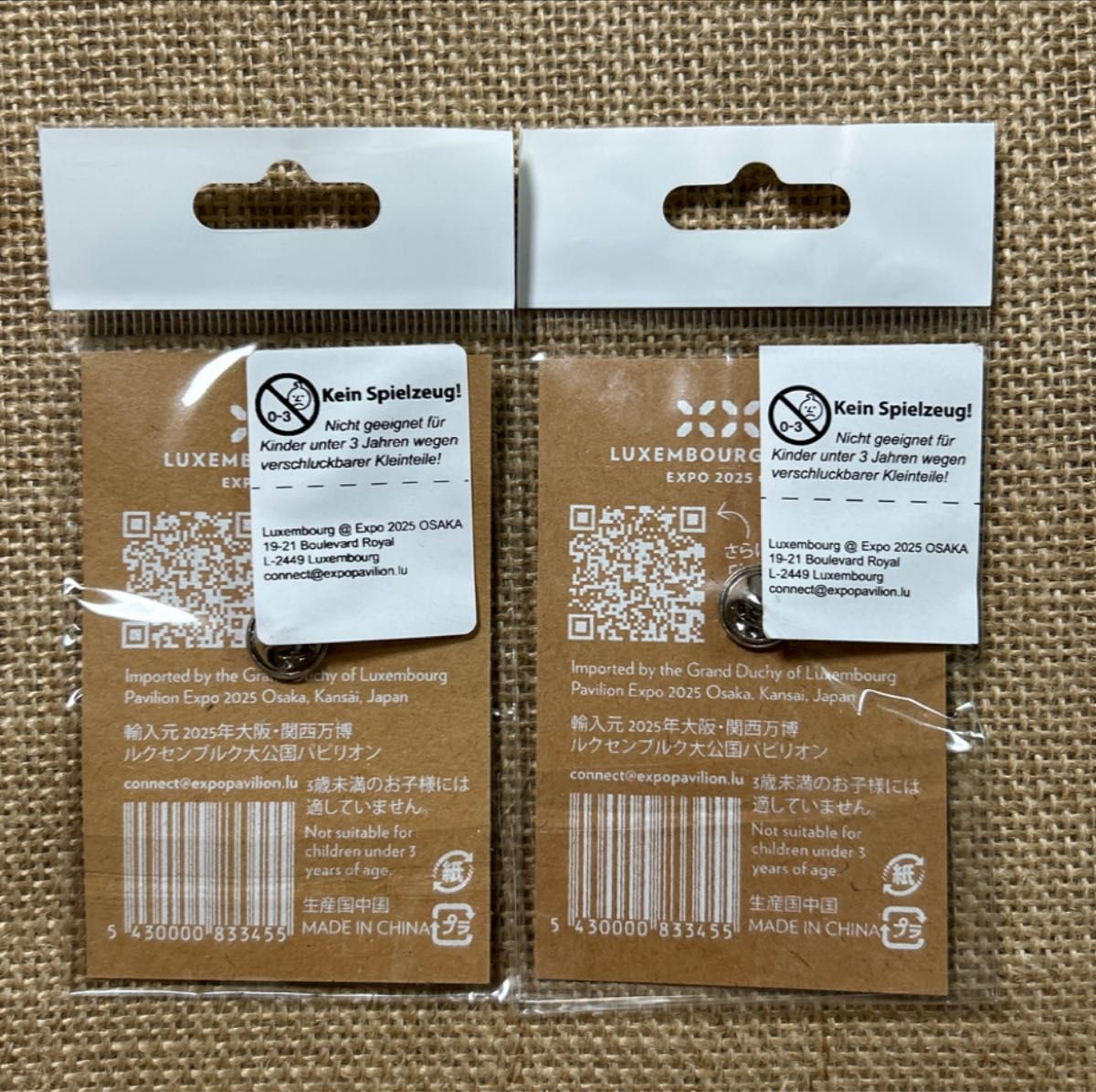 EXPO2025 ルクセンブルクパビリオン公式ピンバッジ 大阪関西万博 新品