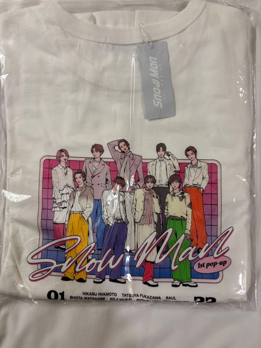 Snow Man 1st ポップアップ 韓国 Tシャツ m スノーマン SnowMan 限定