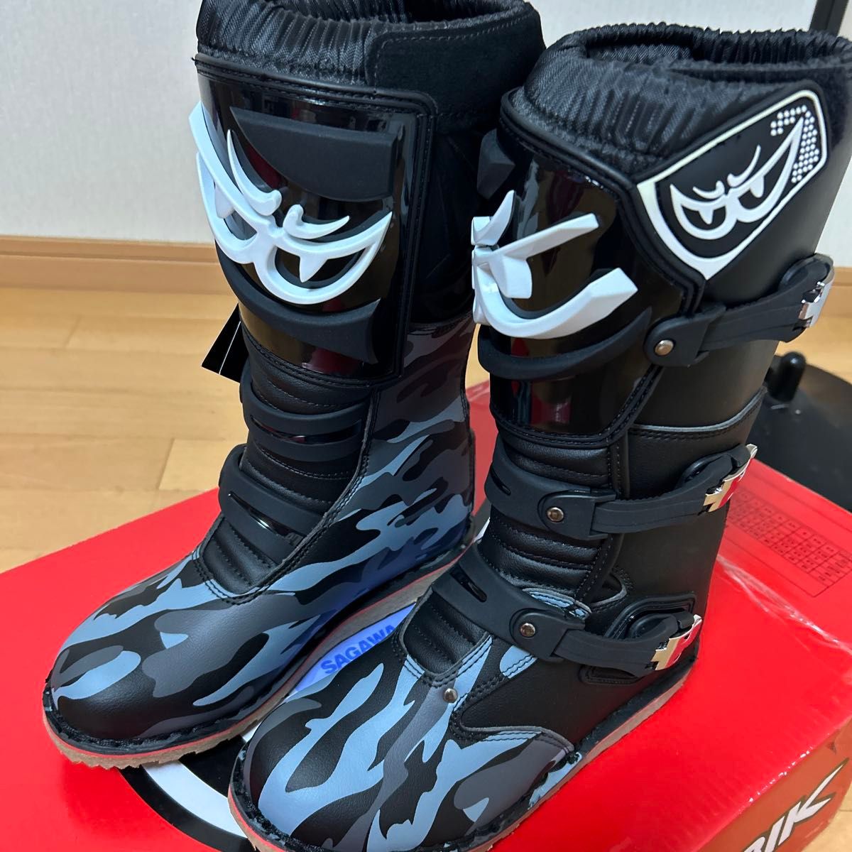 BERIK ベリック TRIAL トライアル ブーツ 黒/カモフラージュ 221 41