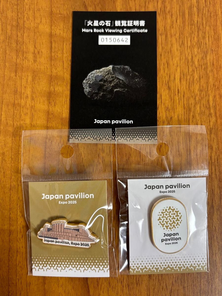 大阪関西万博 日本館 ピンバッジ 外観 ロゴ 2個セット ピンバッチ