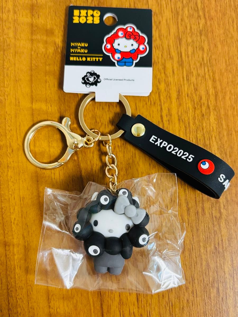 大阪 関西 万博 ミャクミャク ハローキティ ブラック モノクロ 黒