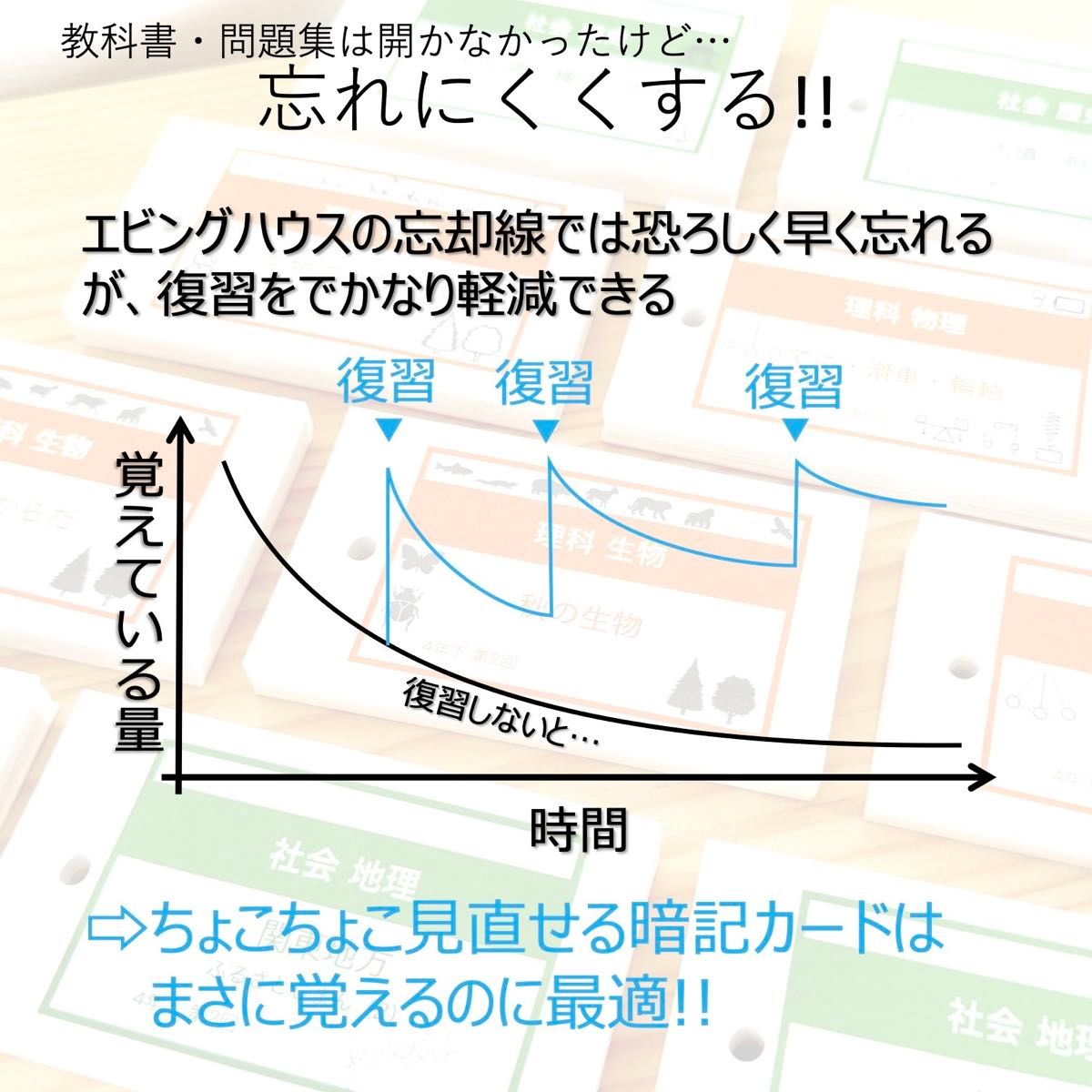 中学受験 暗記カード【5年下 国語1-4回】 予習シリーズ 組み分け対策