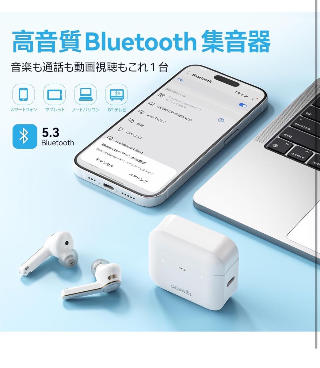 Cearvol 集音器 DiamondX1 Bluetooth5 3 イヤホン型｜Yahoo!フリマ（旧