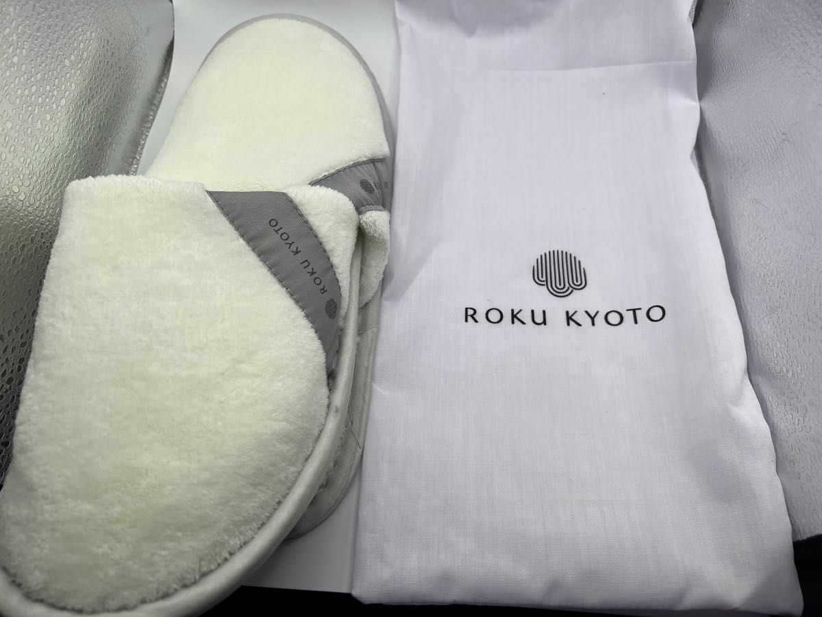 新品未使用品 ROKU KYOTO大人スリッパ2足 アメニティロク京都 LXR