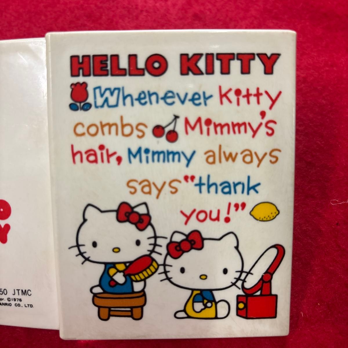 激レア 当時物 1999年 平成レトロ ハローキティ 鏡台 収納ボックス 激