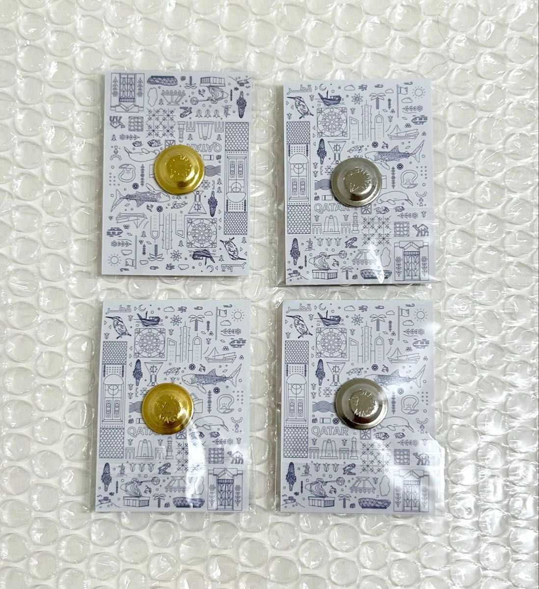 新品 カタール パビリオン 限定 マグネットピンバッジ ピンズ 4種