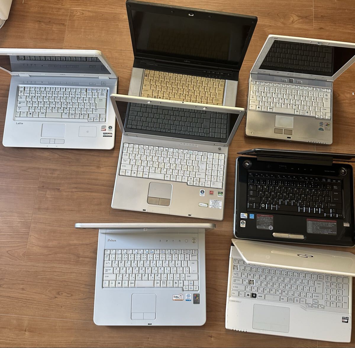 h*o様 ジャンクノートPC NEC3台セット 動作未確認 ジャンクノートPC