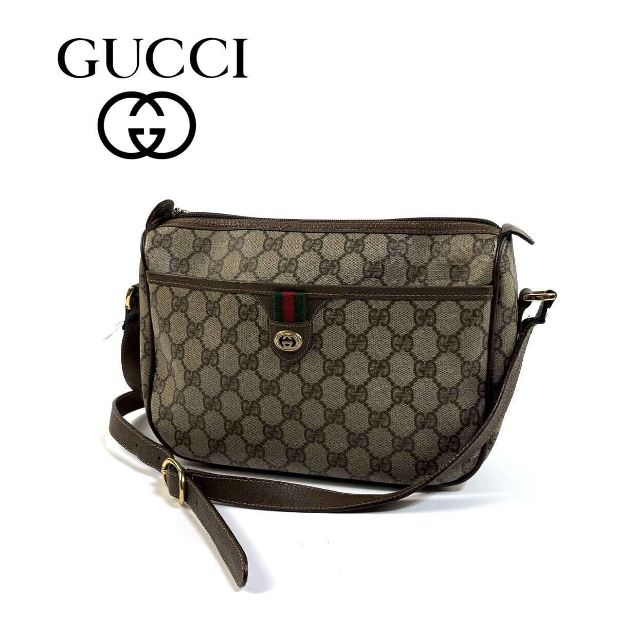 美品】GUCCI グッチ シェリーライン GG スプリーム PVC レザー