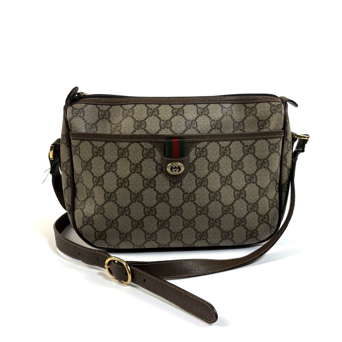 美品】GUCCI グッチ シェリーライン GG スプリーム PVC レザー