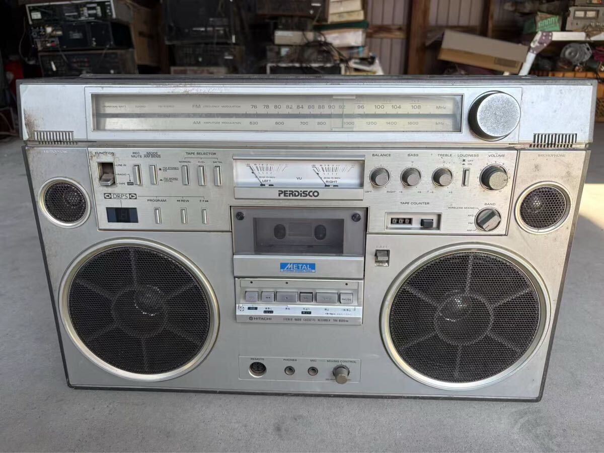 日立 TRK-8600RM FM/AM ラジオ カセットレコーダー 日立 TRK-8600RM FM