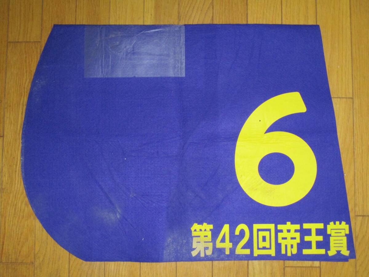 サウンドトゥルー第42回帝王賞実使用ゼッケン 森泰斗元騎手サイン入り