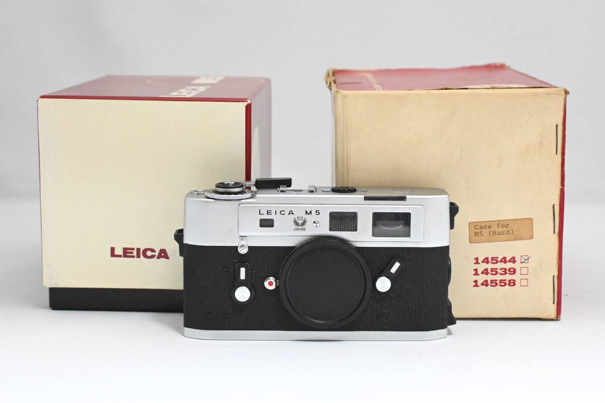 Leica ライカ M5 50周年 50jahre シルバー 箱 保証書 カメラケース 14544