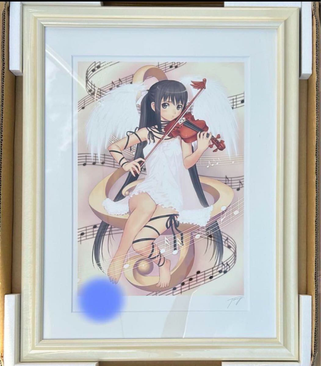 アールビバン 版画 tony 七色の乙女たち ミクスドメディア 未使用