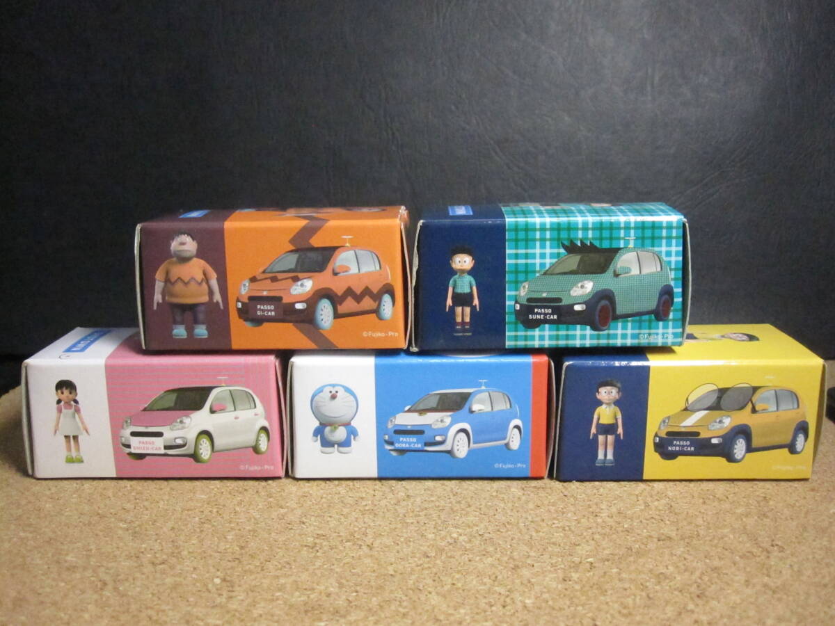 トヨタ パッソ ドラえもんミニカー 5種セット トヨタ・ドラえもん