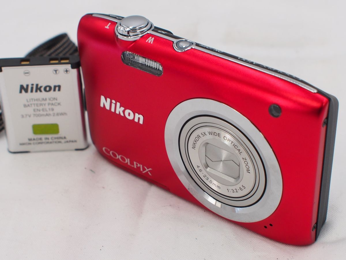 シャッター不良】Nicon COOLPIX A100 レッド シャッター不良】Nicon