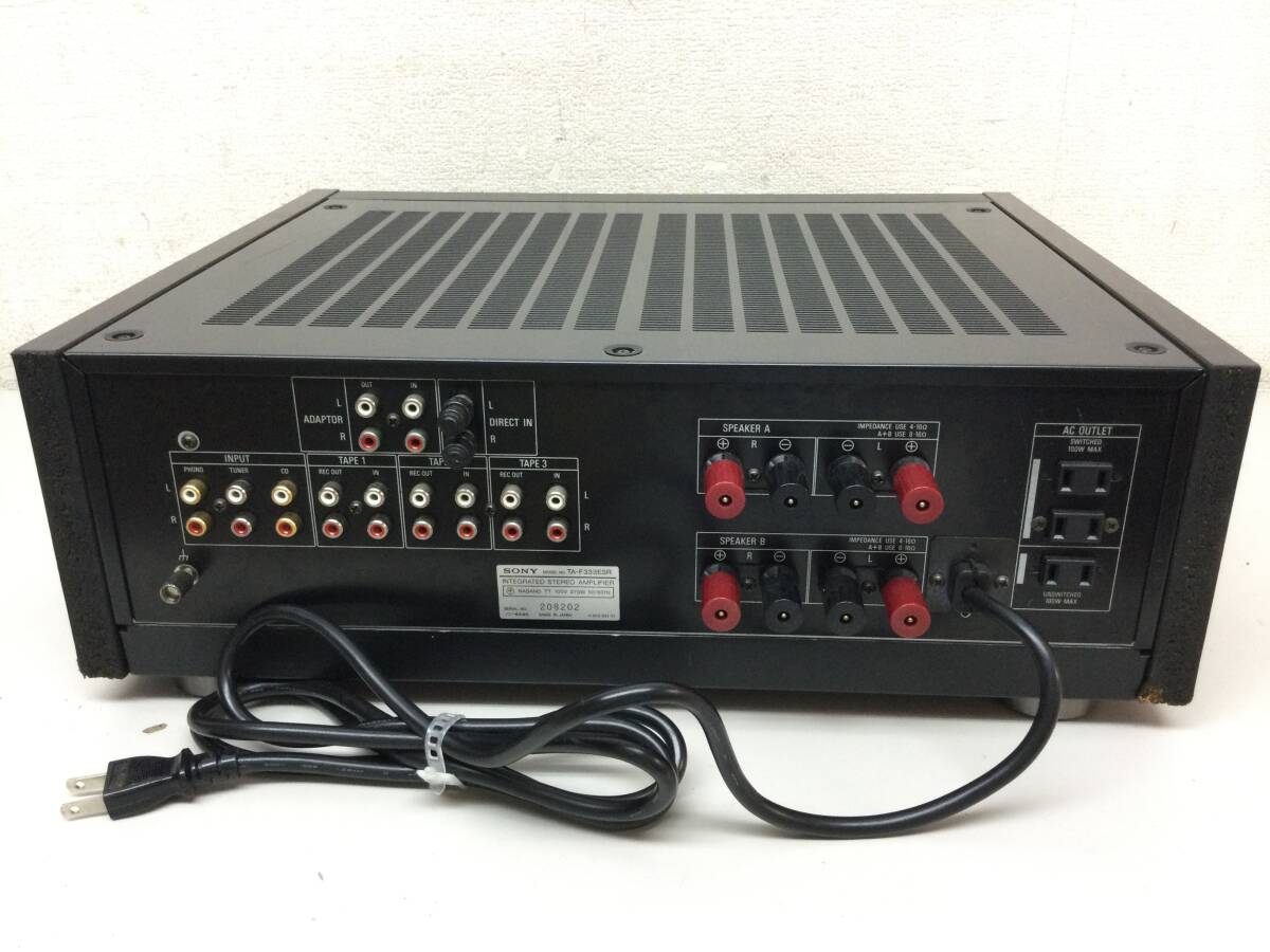 ジャンク】TA-F333ESXⅡ SONY プリメインアンプ 通電確認のみ ジャンク