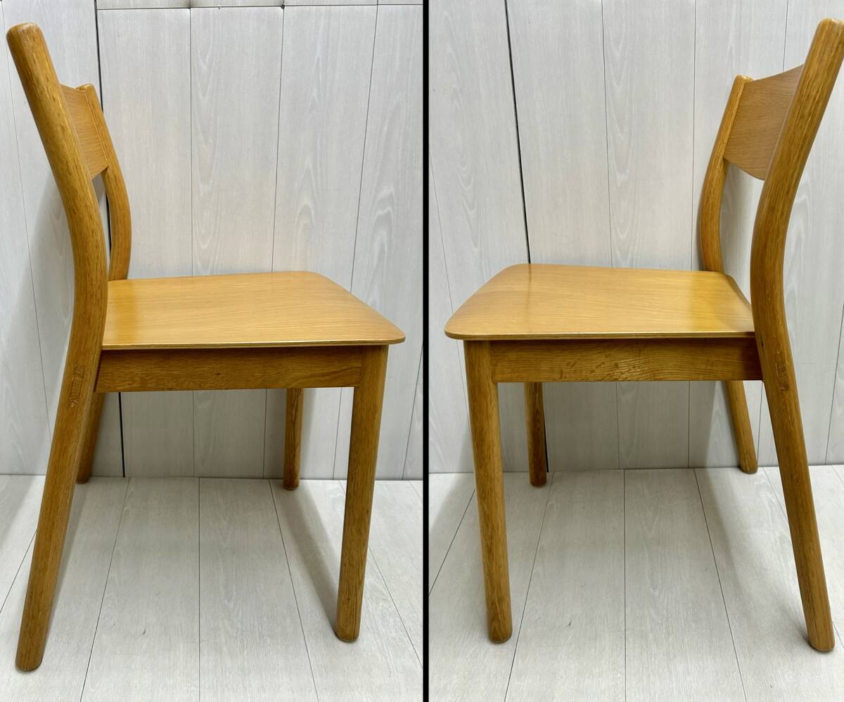 送料無料 2脚セット 無印良品 MUJI ダイニングチェア スタッキング