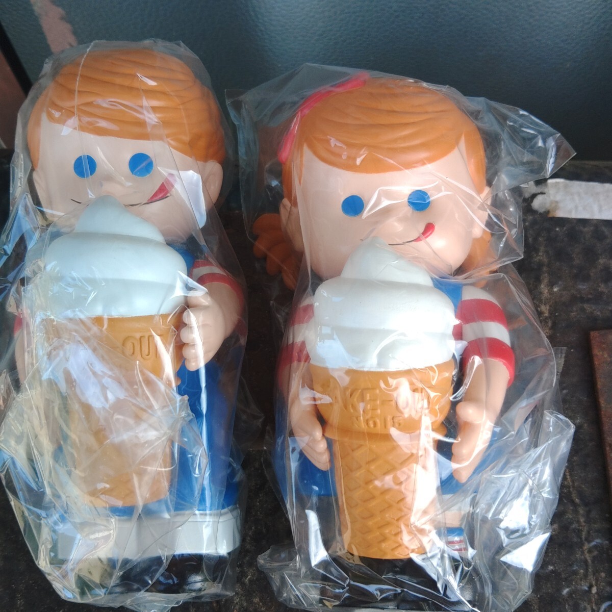 未使用】ニックン&セイチャン 非売品 キャラクター缶 nissei 貯金箱 未