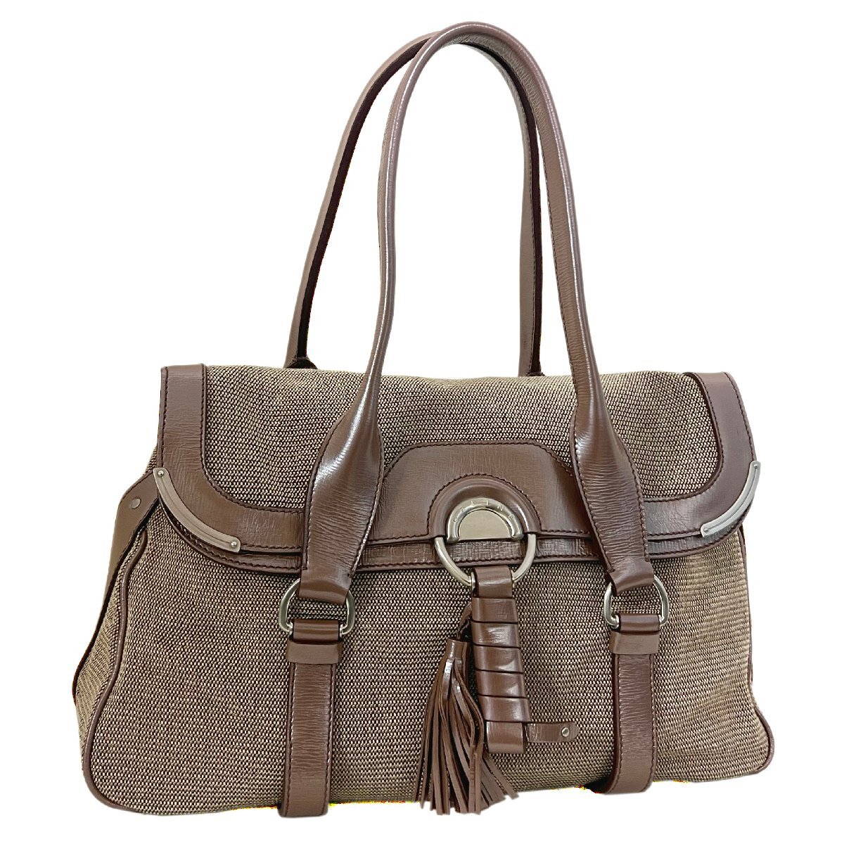 194372BZK.04LU トリオンフキャンバス×レザー 2wayバッグ CELINE