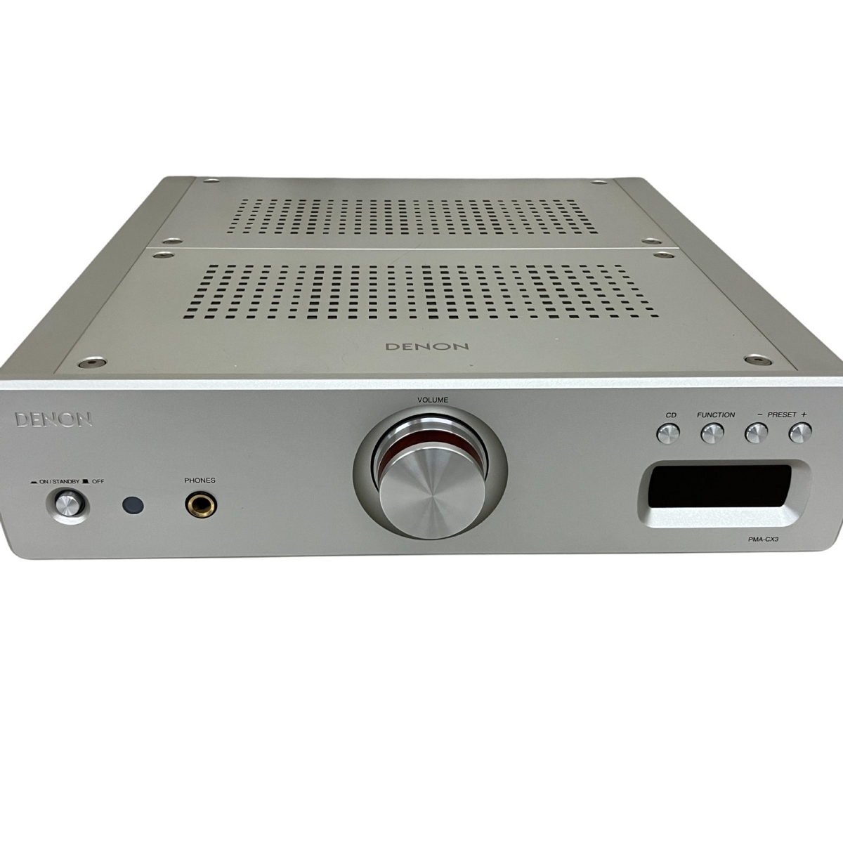 DENON プリアンプ シルバー PMA-CX3 リモコンなし DENON プリアンプ