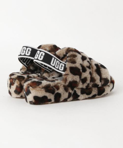 2019年 完売 貴重 UGG / FLUFF YEAH SLIDE LEOPARD 25cm 未使用新品