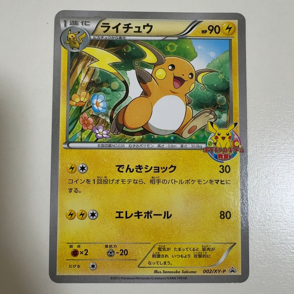 ライチュウ ポケモンカードゲーム教室 PROMO プロモーションカード 002