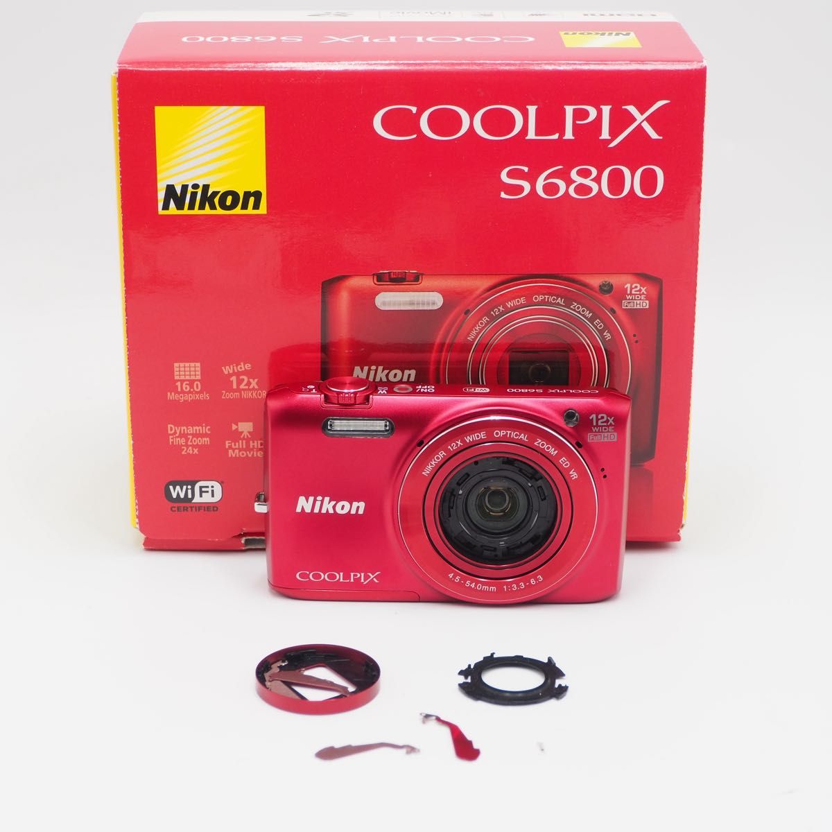 Nikon COOLPIX S6800 赤 ジャンク品 撮影は可能｜Yahoo!フリマ（旧