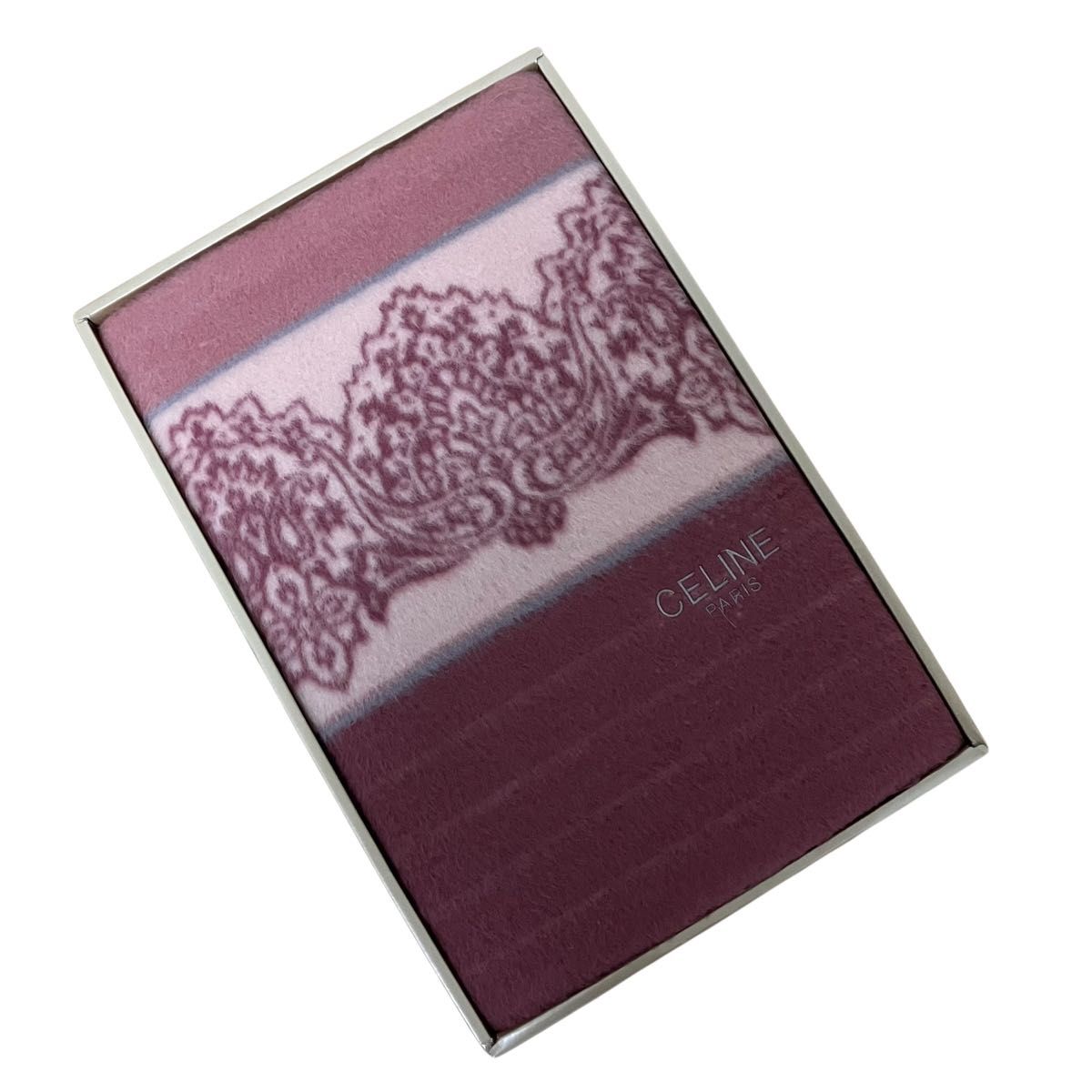 新品 未使用 CELINE セリーヌ カシミヤ ウール 西川 純毛毛布