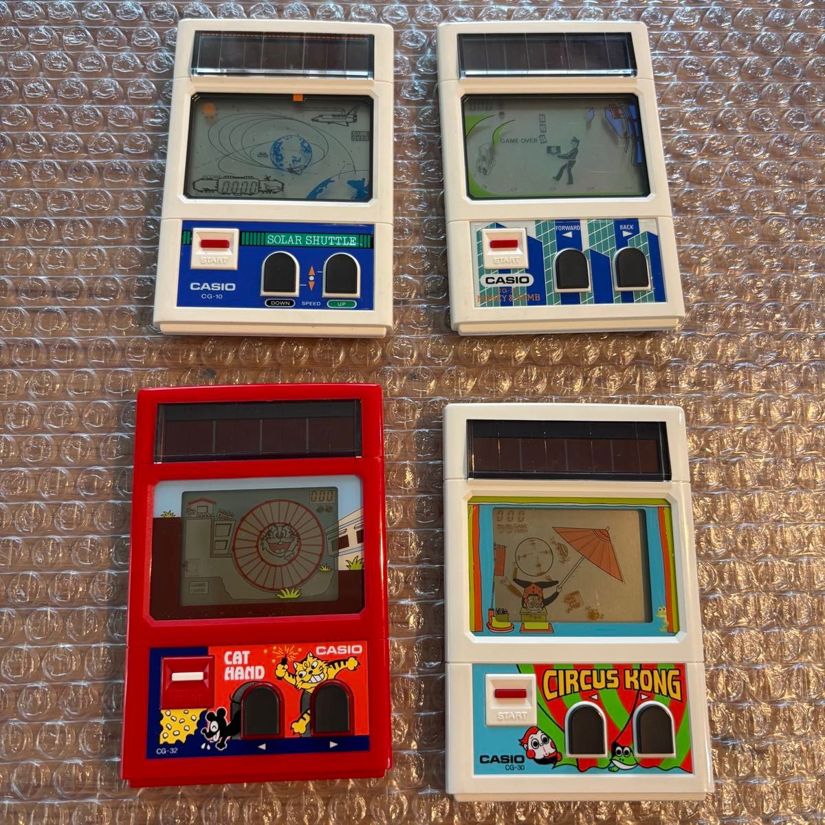 美品 CASIO GameWatch CATHAND ゲームウォッチ 4個セット 美品 CASIO