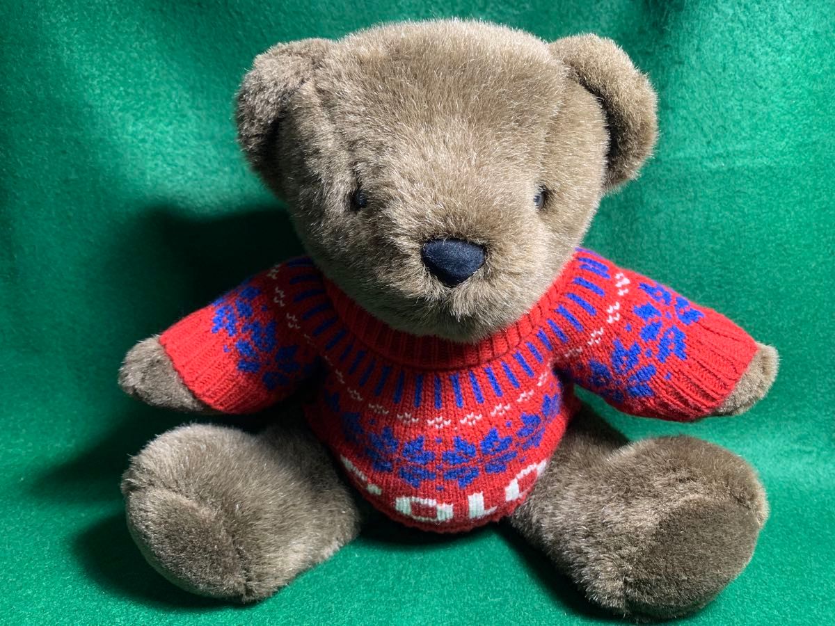ポロベア ぬいぐるみ 2000年 限定 雪柄ニット RALPH LAUREN ラルフ