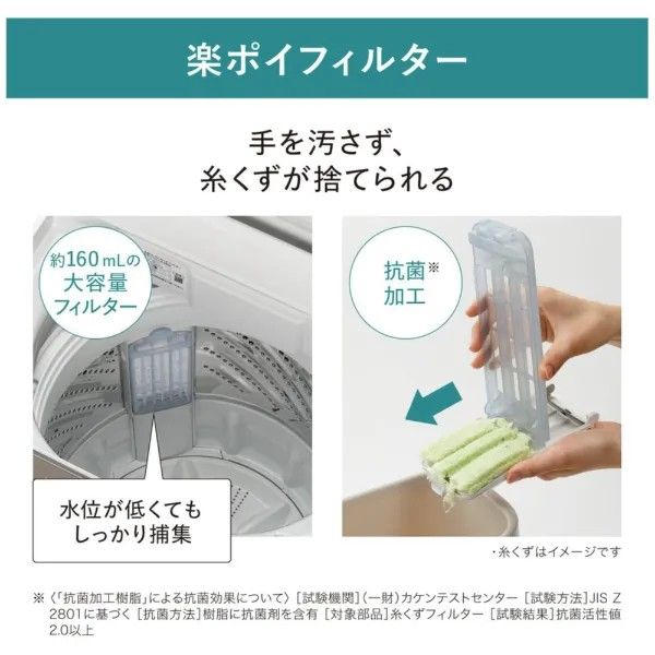 パナソニック 全自動洗濯機 洗濯6 0kg 上開き 高年式 除菌清掃済 美品