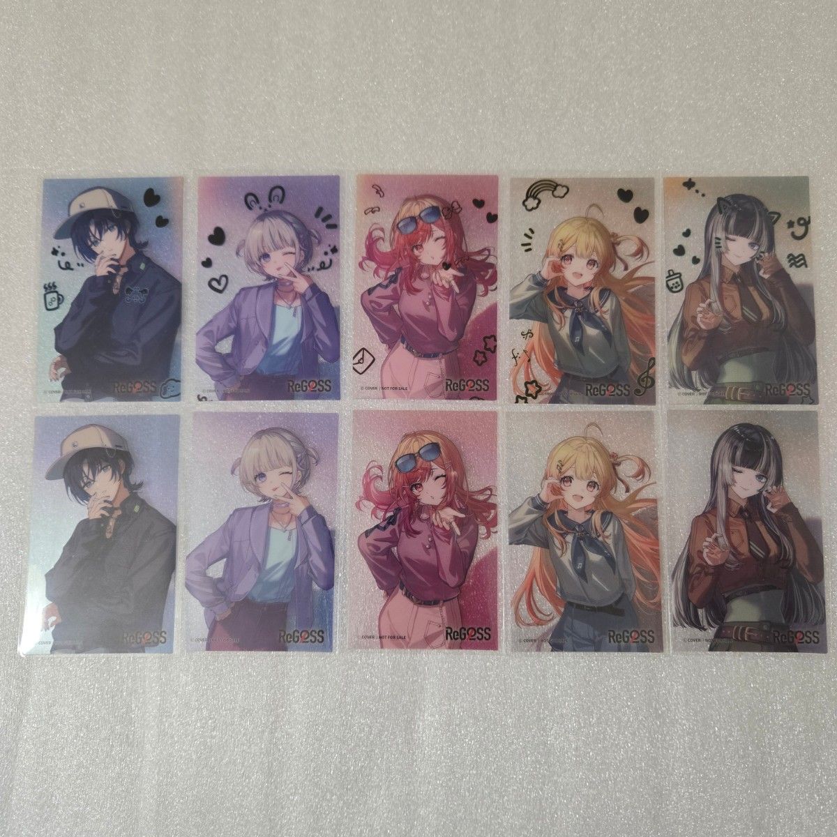 ReGLOSS 2nd Anniversary HMV限定 クリアカード 前期全10種 ホロライブ