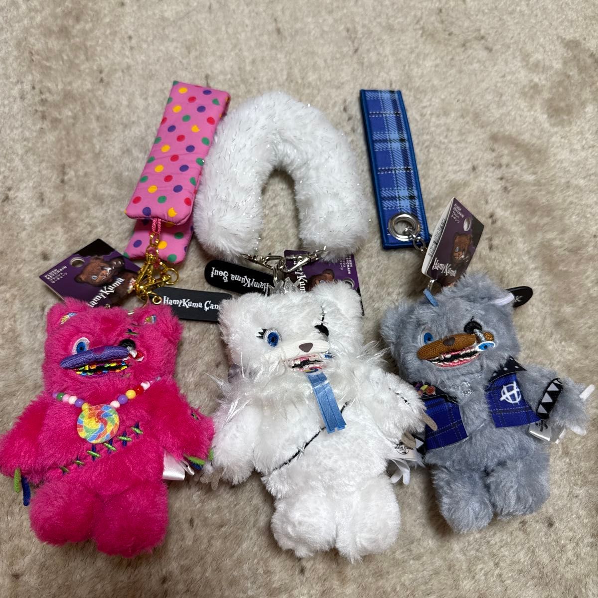 USJ ユニバ ハミクマ マスコットキーチェーン 3種セット｜Yahoo!フリマ